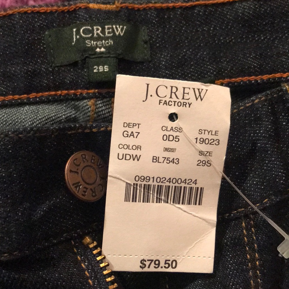 J Crew Jeans NWT Size 29S